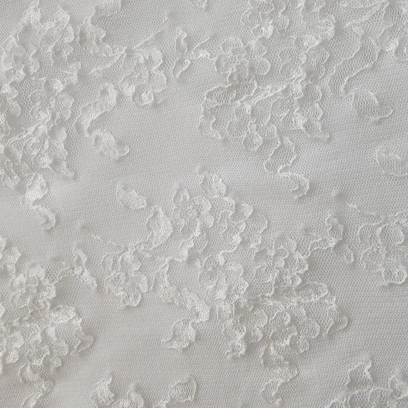 White Lace Cocktail Dress Sz 12 - Picture 5 of 8